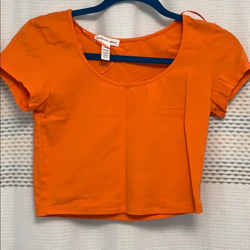 Basic Orange Crop Top